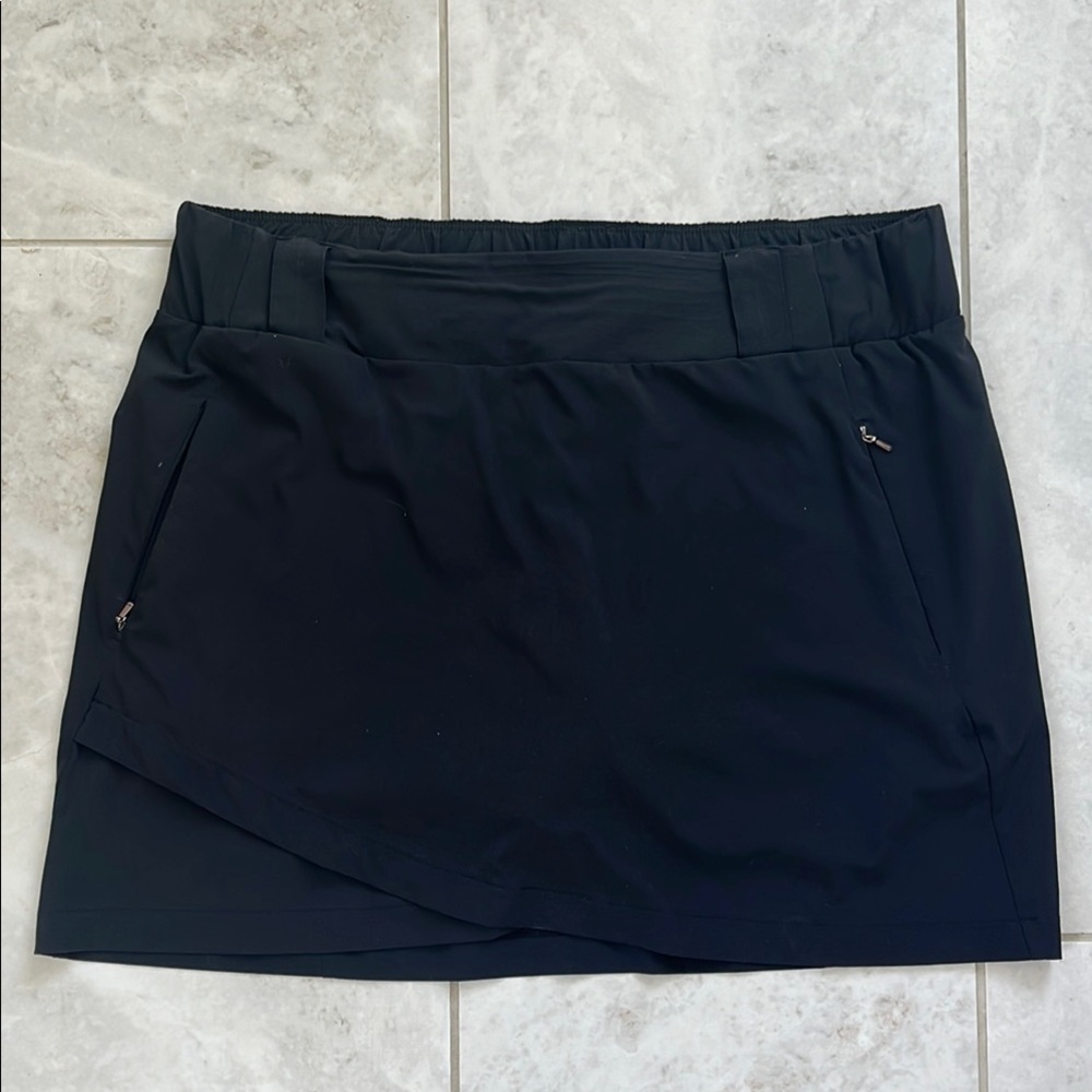 Calia Black Athletic Skort with Pockets